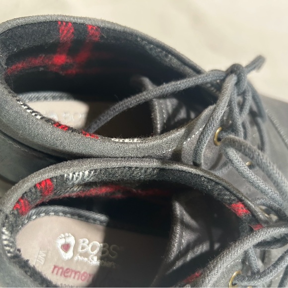 Skechers BOBS Women's Chill Luxe-Drifting Flat Ankle Boot Size 7 Gray EUC - Picture 6 of 8